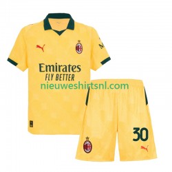 AC Milan Kind Shirt met Bedrukking Ardon Jashari 30 Derde 2025-2026 Korte Mouw