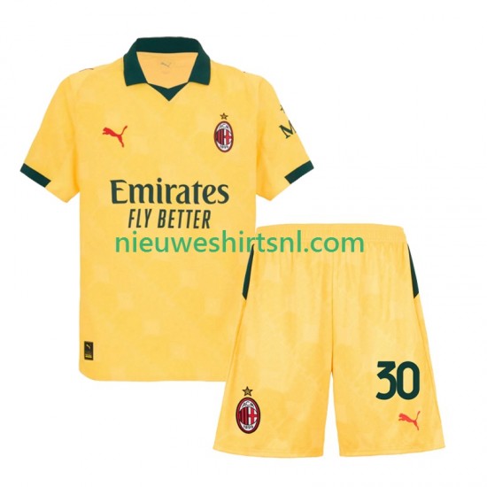 AC Milan Kind Shirt met Bedrukking Ardon Jashari 30 Derde 2025-2026 Korte Mouw