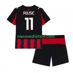 AC Milan Kind Shirt met Bedrukking Christian Pulisic 11 Thuis 2025-2026 Korte Mouw