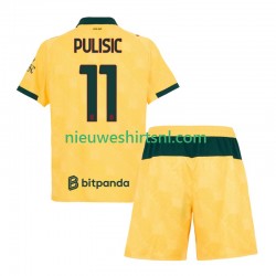 AC Milan Kind Shirt met Bedrukking Christian Pulisic 11 Derde 2025-2026 Korte Mouw