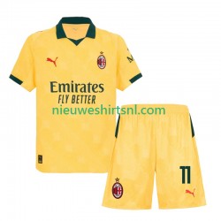 AC Milan Kind Shirt met Bedrukking Christian Pulisic 11 Derde 2025-2026 Korte Mouw