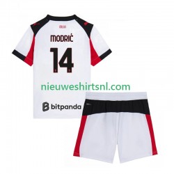 AC Milan Kind Shirt met Bedrukking Modrić Luca 14 Uit 2025-2026 Korte Mouw