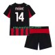 AC Milan Kind Shirt met Bedrukking Modrić Luca 14 Thuis 2025-2026 Korte Mouw