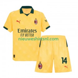 AC Milan Kind Shirt met Bedrukking Modrić Luca 14 Derde 2025-2026 Korte Mouw