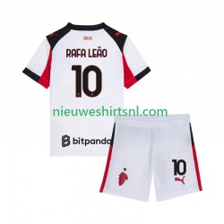 AC Milan Kind Shirt met Bedrukking Rafael Leao 10 Uit 2025-2026 Korte Mouw