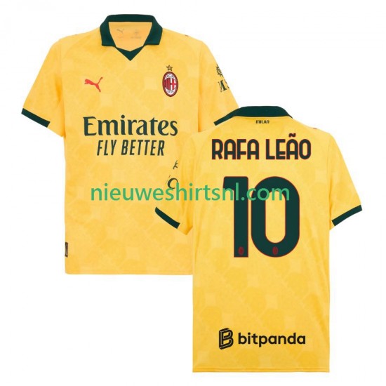 AC Milan Heren Shirt met Bedrukking Rafael Leao 10 Derde 2025-2026 Korte Mouw