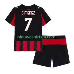 AC Milan Kind Shirt met Bedrukking Santiago Gimenez 7 Thuis 2025-2026 Korte Mouw