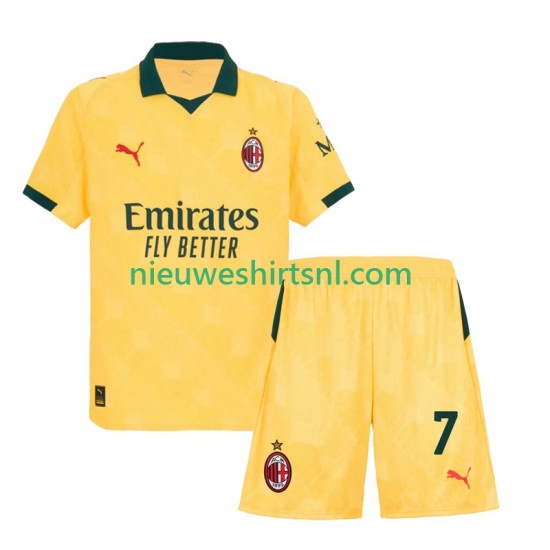AC Milan Kind Shirt met Bedrukking Santiago Gimenez 7 Derde 2025-2026 Korte Mouw
