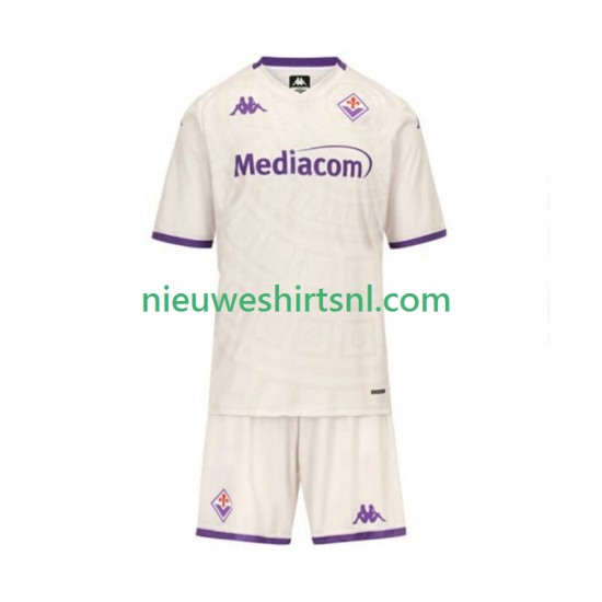 Fiorentina Kind Shirt met Bedrukking Uit 2025-2026 Korte Mouw