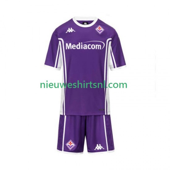 Fiorentina Kind Shirt met Bedrukking Thuis 2025-2026 Korte Mouw