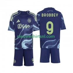 AFC Ajax Kind Shirt met Bedrukking Brian Brobbey 9 Uit 2025-2026 Korte Mouw
