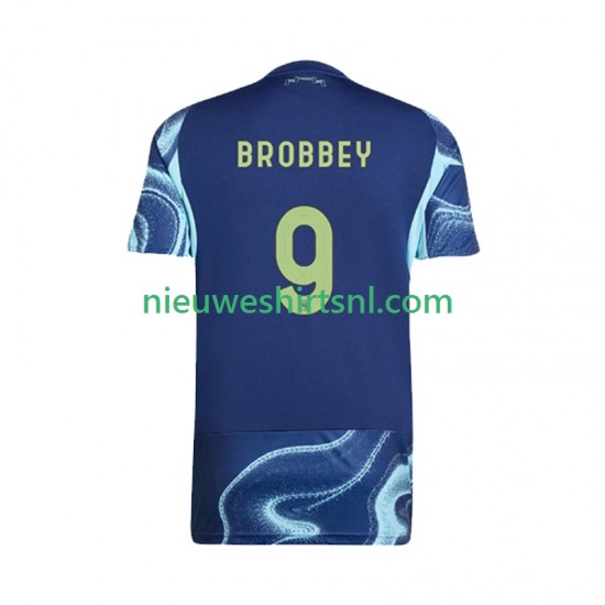 AFC Ajax Heren Shirt met Bedrukking Brian Brobbey 9 Uit 2025-2026 Korte Mouw