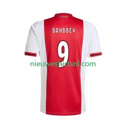 AFC Ajax Heren Shirt met Bedrukking Brian Brobbey 9 Thuis 2025-2026 Korte Mouw