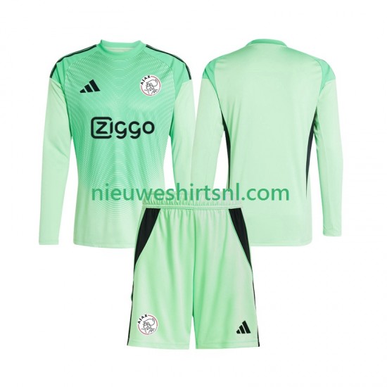 AFC Ajax Kind Shirt met Bedrukking Doelman Thuis 2025-2026 Lange Mouw