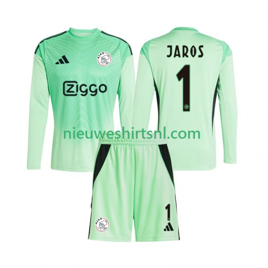 AFC Ajax Kind Shirt met Bedrukking Doelman Vitezslav Jaros 1 Thuis 2025-2026 Lange Mouw