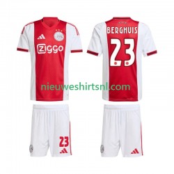 AFC Ajax Kind Shirt met Bedrukking Steven Berghuis 23 Thuis 2025-2026 Korte Mouw