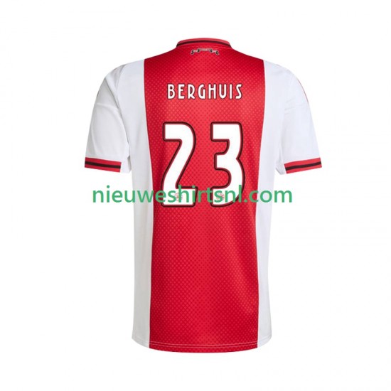 AFC Ajax Heren Shirt met Bedrukking Steven Berghuis 23 Thuis 2025-2026 Korte Mouw
