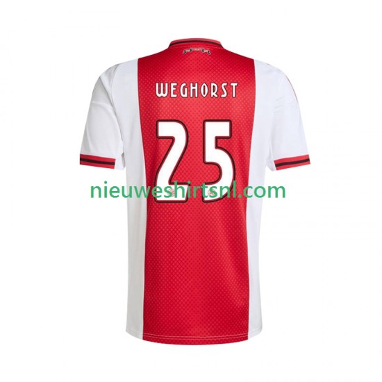 AFC Ajax Heren Shirt met Bedrukking Wout Weghorst 25 Thuis 2025-2026 Korte Mouw