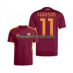 AS Roma Heren Shirt met Bedrukking Evan Ferguson 11 Thuis 2025-2026 Korte Mouw