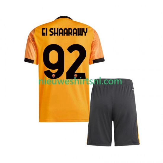 AS Roma Kind Shirt met Bedrukking Stephan El Shaarawy 92 Uit 2025-2026 Korte Mouw