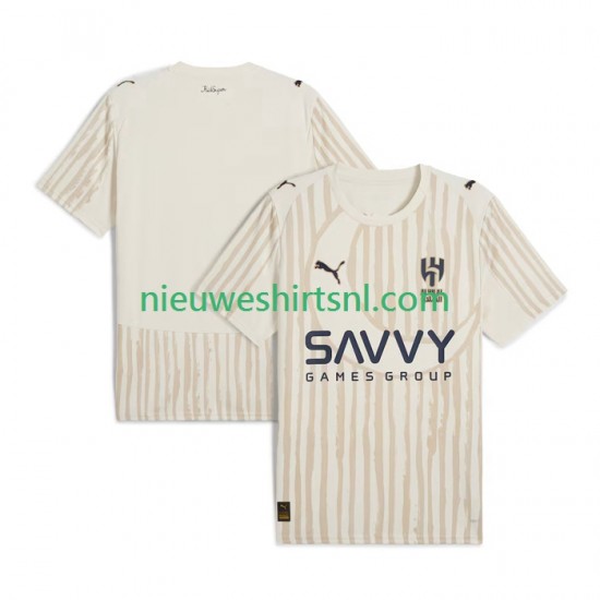 Heren Shirt met Bedrukking Al Hilal CWC Uit 2025-2026 Korte Mouw