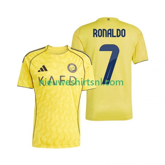 Heren Shirt met Bedrukking Al Nassr Cristiano Ronaldo 7 Thuis 2025-2026 Korte Mouw