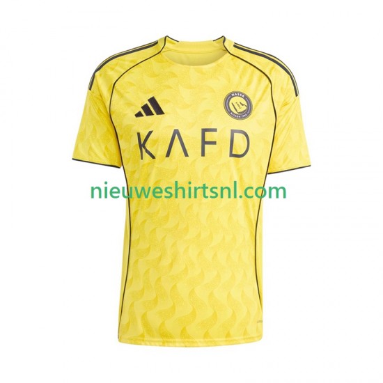 Heren Shirt met Bedrukking Al Nassr Thuis 2025-2026 Korte Mouw