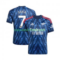 Arsenal Heren Shirt met Bedrukking Bukayo Saka 7 Uit 2025-2026 Korte Mouw