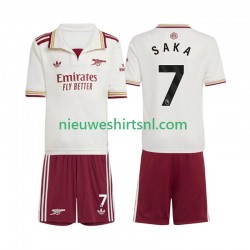 Arsenal Kind Shirt met Bedrukking Bukayo Saka 7 Derde 2025-2026 Korte Mouw