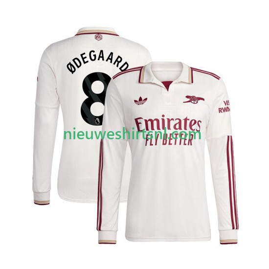 Arsenal Heren Shirt met Bedrukking Martin Odegaard 8 Derde 2025-2026 Lange Mouw