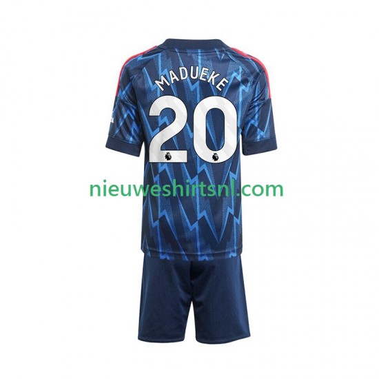 Arsenal Kind Shirt met Bedrukking Noni Madueke 20 Uit 2025-2026 Korte Mouw