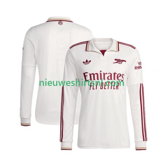 Arsenal Heren Shirt met Bedrukking Derde 2025-2026 Lange Mouw