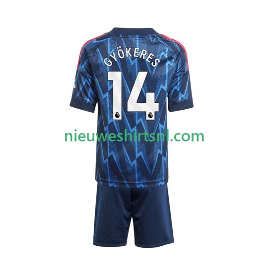 Arsenal Kind Shirt met Bedrukking Viktor Gyokeres 14 Uit 2025-2026 Korte Mouw