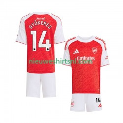 Arsenal Kind Shirt met Bedrukking Viktor Gyokeres 14 Thuis 2025-2026 Korte Mouw