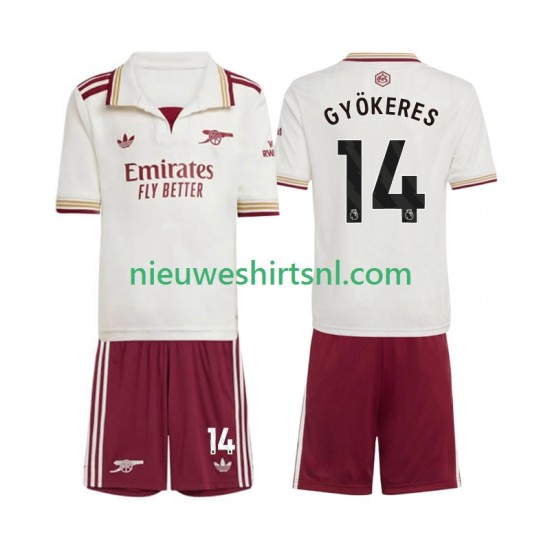Arsenal Kind Shirt met Bedrukking Viktor Gyokeres 14 Derde 2025-2026 Korte Mouw