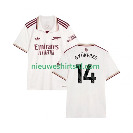 Arsenal Heren Shirt met Bedrukking Viktor Gyokeres 14 Derde 2025-2026 Korte Mouw