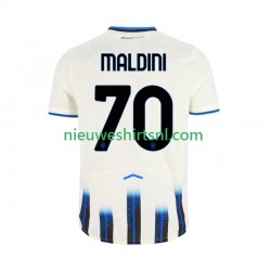 Atalanta Heren Shirt met Bedrukking Daniel Maldini 70 Uit 2025-2026 Korte Mouw