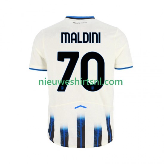 Atalanta Heren Shirt met Bedrukking Daniel Maldini 70 Uit 2025-2026 Korte Mouw