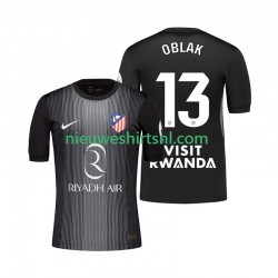 Atlético Madrid Heren Shirt met Bedrukking Doelman Jan Oblak 13 Uit 2025-2026 Korte Mouw