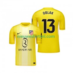 Atlético Madrid Heren Shirt met Bedrukking Doelman Jan Oblak 13 Thuis 2025-2026 Korte Mouw