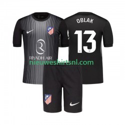 Atlético Madrid Kind Shirt met Bedrukking Doelman Jan Oblak 13 Uit 2025-2026 Korte Mouw