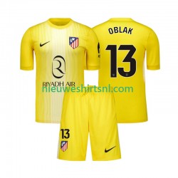 Atlético Madrid Kind Shirt met Bedrukking Doelman Jan Oblak 13 Thuis 2025-2026 Korte Mouw