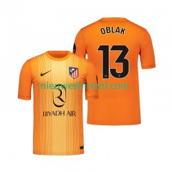 Atlético Madrid Heren Shirt met Bedrukking Doelman Jan Oblak 13 Derde 2025-2026 Korte Mouw
