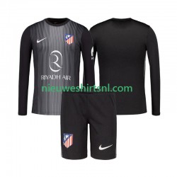Atlético Madrid Kind Shirt met Bedrukking Doelman Uit 2025-2026 Lange Mouw