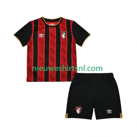 Kind Shirt met Bedrukking BOURNEMOUTH Thuis 2025-2026 Korte Mouw
