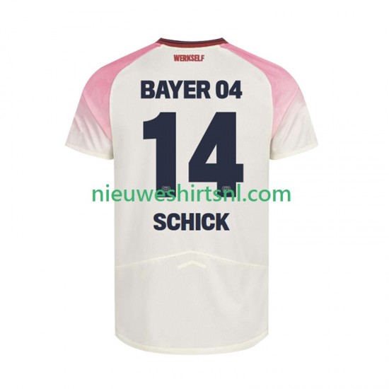 Bayer 04 Leverkusen Heren Shirt met Bedrukking Patrik Schick 14 Uit 2025-2026 Korte Mouw