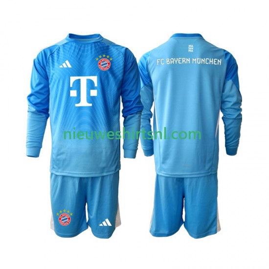FC Bayern München Kind Shirt met Bedrukking Doelman Derde 2025-2026 Lange Mouw