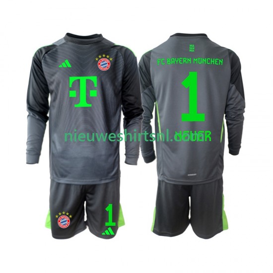 FC Bayern München Kind Shirt met Bedrukking Doelman Neuer 1 Uit 2025-2026 Lange Mouw