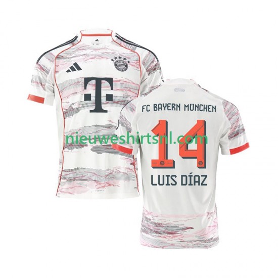 FC Bayern München Heren Shirt met Bedrukking Luis Diaz 14 Uit 2025-2026 Korte Mouw