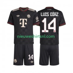 FC Bayern München Kind Shirt met Bedrukking Luis Diaz 14 Derde 2025-2026 Korte Mouw